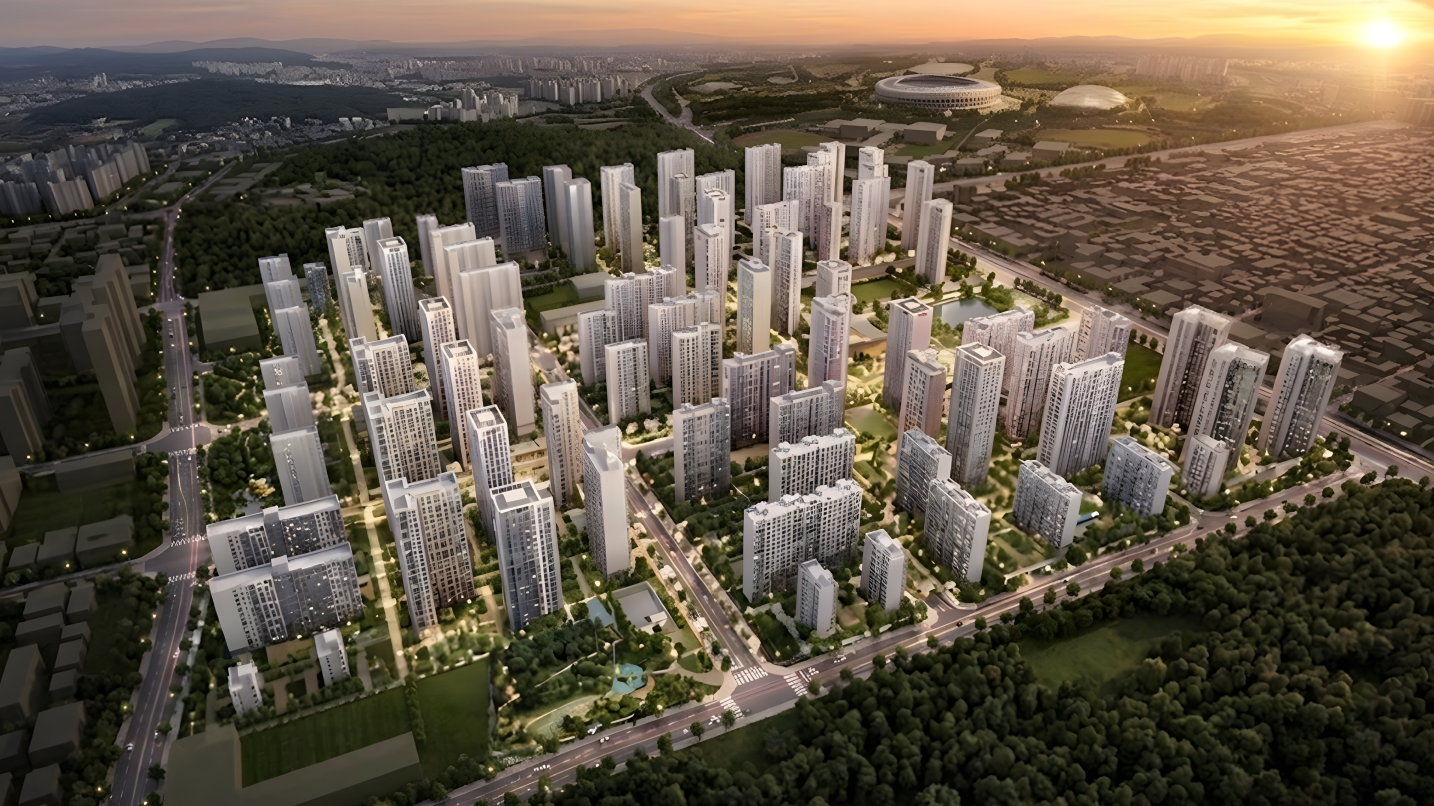 올림픽파크포레온 단군이래 최대 재건축 단지 12,032세대 조감도
