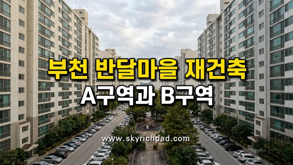 부천 반달마을 재건축 - 반달A 선경·동아·건영·삼익과 반달B 극동아파트, 추정 비례율과 같은 크기 신청 분담금