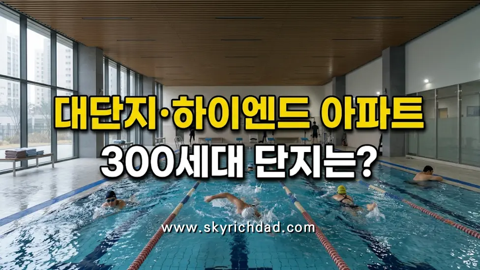 대단지와 하이엔드 아파트 - 세대수별 커뮤니티 운영비와 공용관리비, 300세대 단지의 조건