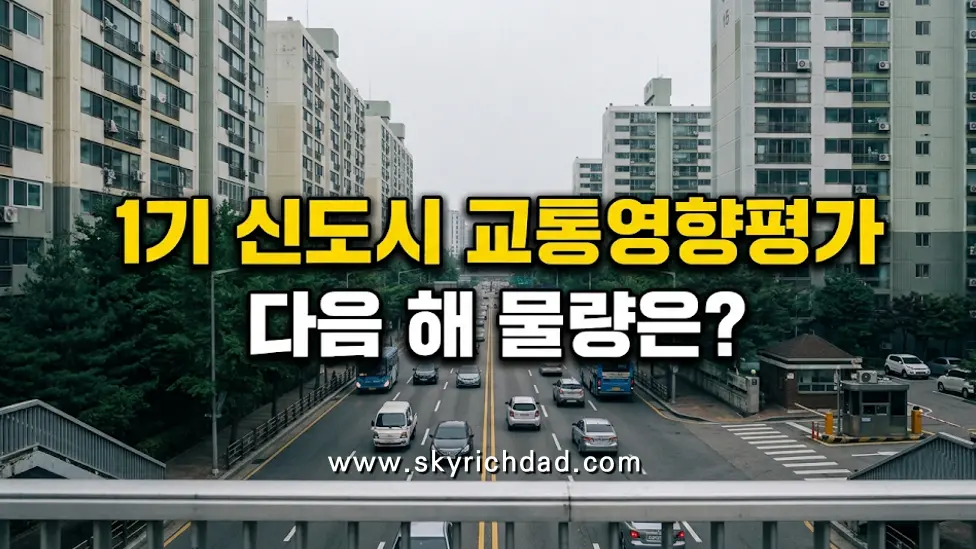 1기 신도시 교통영향평가 - 특별정비구역 지정 전 평가 안내와 5개 도시 지정 일정
